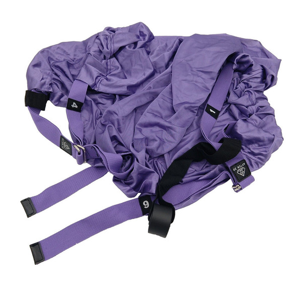 After 20 Yoga Hammock Swing Trapeze Sling Elastic Stretch Purple Silky Aerial - Picture 5 of 7
